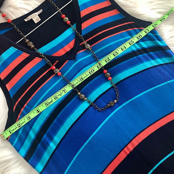 DRESS BARN Sleeveless Striped Maxi Dress - Picture 10 of 16